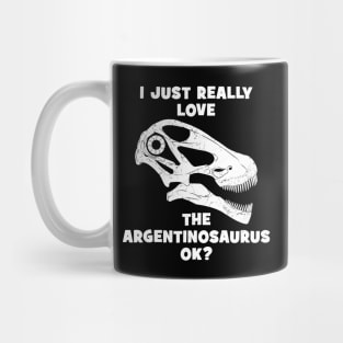 Argentinosaurus fossil skull Mug